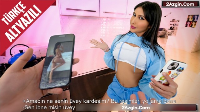 Kendisine sürekli erotik resimlerini yollayan üvey kardeşinin amını götünü sikti